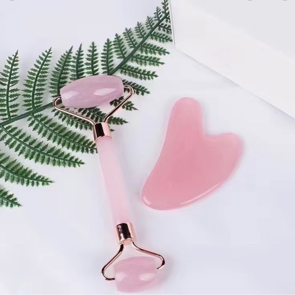 Facial Massage Roller &Gua Sha Set Facial Beauty Tools,Face Roller Skin Massager - Picture 4 of 7